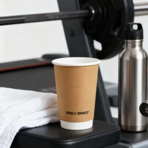 90 16oz Classic Kraft Paper Cups Disposable Eco Friendly for Home Commercial Use Sustainable for Green Business