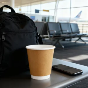 90 Pack 8 Ounce Disposable Double Wall Kraft Paper Cups Customizable for Cafes Offices Events and Back to School