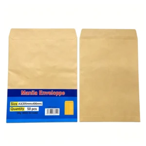 A3 A4 A5 A6 80gsm White and Brown Envelopes, 110x220mm and 102x229mm, for Mailing, Invoices, Cards, and Documents