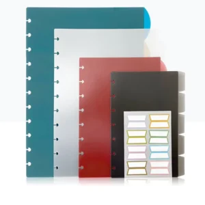 A4 A5 A6 Loose Leaf Plastic Baffle Separator PP Page Dividers Frosted 6 Holes Custom logo for Document Decorative