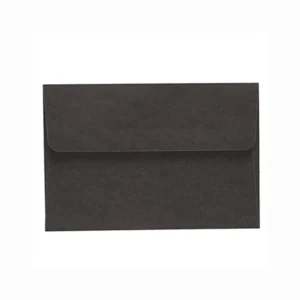 A4 Black Paper Invitation Envelope with Foil Logo Printing