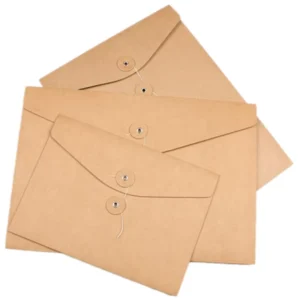 A4 Brown Kraft Paper File Envelope with String