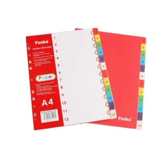 A4 Color Paper File Divider Paper Tab Divider