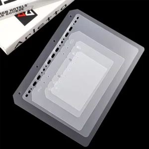 A5 6 Ring Binder Dividers A4 Hole PP Budget Binder Dividers Insert Indexes Hard PP Binder Tab Refill Paper Document