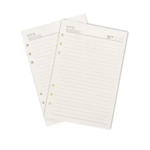 A5 A6 A7 Ring Planner Inserts 6-Hole Loose-Leaf Spiral Diary with 100g Paper
