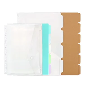 A5/B5 Loose Leaf Journal Divider Index Pages, Paper Spacers, Planner Organizer Tab Dividers