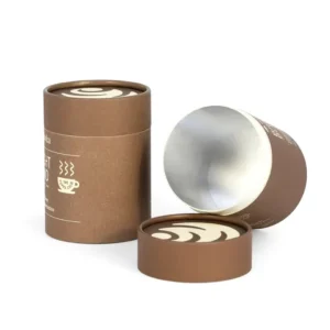 Airtight Custom Round Paper Tube Coffee Bean and Tea Packaging Canister Food Grade Aluminum Foil Moisture-Proof