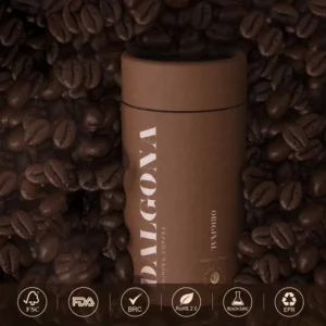 Airtight Food Grade Craft Paper Tube Canister with Custom Print for Coffee, Tea, Powder, Snack, and Gift Packaging