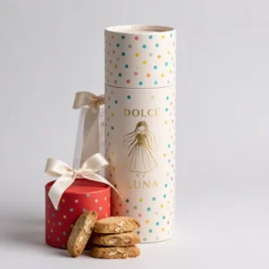 Airtight Food-Grade Rigid Cardboard Cylinder Box for Biscuits, Candy, Snacks, and Cookies