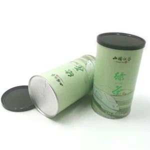 Aluminum Foil-Lined Tea Paper Tube with Easy Peel-Off Lid for Potato Chip Packaging