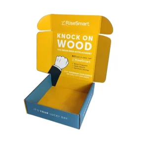 Anti-abrasion Gloss Film-Coated Eco-Friendly Carton Boxes for Underwear and Apparel, Custom Full-Print Shipping Packaging