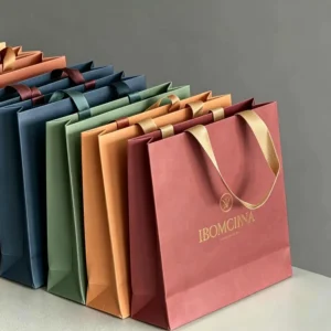Apparel Footwear Special White Card Recyclable Shopping Bag Custom Logo Craft Luxury Screen Printed 6-9kg Bearing Clothing Shoe