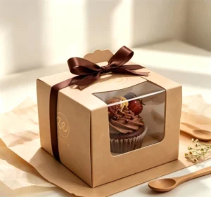 Art Paper Window Cake Box with Thickened Base for Baking Embossing Gift Packaging, 4 Inch, 6 Inch, and 8 Inch Sizes
