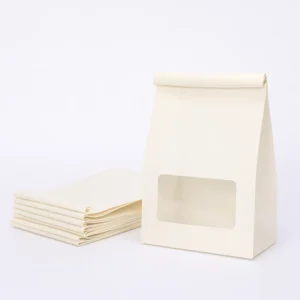 Bakery Window Bags for Bread, Toast, and Cookies with Customizable Logo and Size Options