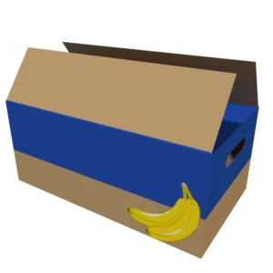 Verpakking papieren doos voor banaan, appel, sinaasappel, kers, bosbes en maïs, duurzaam recyclebaar biologisch afbreekbaar karton