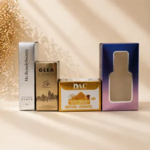 Beauty Window Packaging Box Cardboard Folding Box for Cosmetics, Makeup and Skincare Products