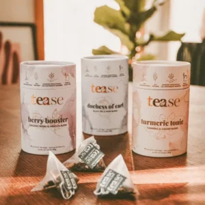 Bespoke Food grade Aluminum Foil Lining Organic Herbal Tea Composite Kraft Paper Core Tubes Packaging Box