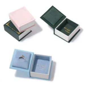 Best Selling Gift Storage Jewelry Paper Magnet Box Red Mini Decorative Ring Stud Box Gift Jewelry Packaging Box