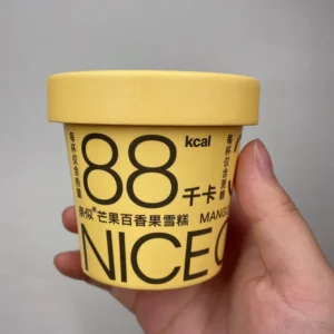 Bio Cardboard Food Safe Paper Ice Cream Tub Cup Pint With Lid