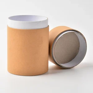 Biodegradable Coated Kraft Paper Cylinder Box Customizable Paper Tube Tea Canister for Spring Festival