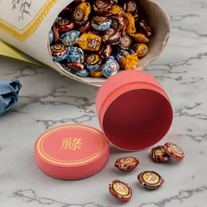 Biodegradable Confectionery Paper Tube Container for Chocolate, Strawberry, Mints and Candy