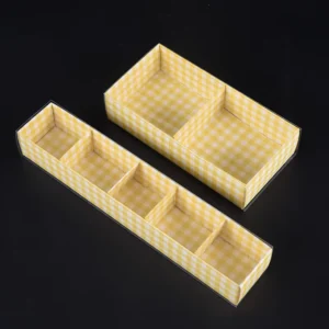 Biodegradable Corrugated Board Disposable Self-Erecting Salad Box with Sponge Lining
