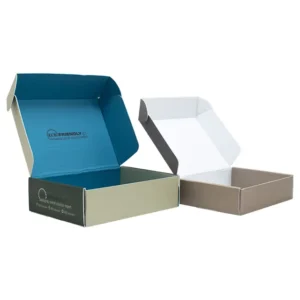 Biodegradable Corrugated Board Logistics Packaging Box with Matt Lamination UV Coating Embossing Custom Logo Print Custom Size