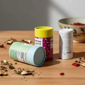 Biodegradable Custom Food-Grade Printed Paper Tube for Spoon and Loose Powder Storage