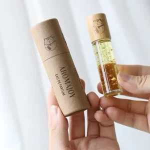 Biodegradable Custom Kraft Paper Tube Container for Cosmetic Essential Oil Perfume Bottles