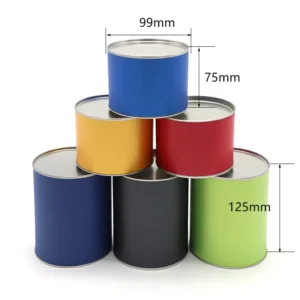 Biodegradable Cylinder Cardboard Tea Canister Food Grade Paper Tube Packaging for Tea, Chocolate, Cake, Pizza, Sugar, Snacks, and Cookies