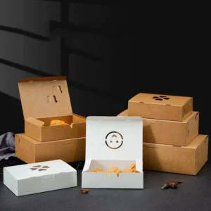 Biodegradable Disposable Brown Kraft Paper Bento Lunch Box