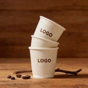 Biodegradable Double-Wall Paper Cups for Hot and Cold Coffee and Tea