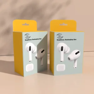 Biodegradable Electronic Accessory Paper Box Customized Foldable Earphone Paper Box Digital Printing Earphone Paper Box