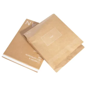 Biodegradable Expandable Brown Kraft Paper Mailing Bag for Garment Shipping