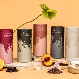 Biodegradable Food-Grade Kraft Paper Tube Canister for Tea, Coffee, Nuts, Candy, and Herbs
