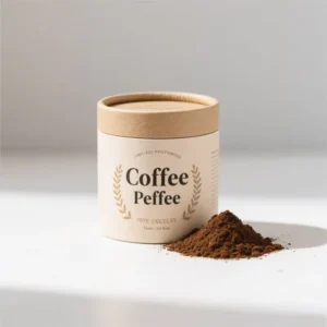 Biodegradable Food Grade Paper Tube Canister for Coffee Powder and Tea with Lids