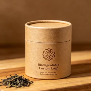 Biodegradable Food Grade Round Cylinder Cardboard Paper Canister for Coffee and Tea Packaging
