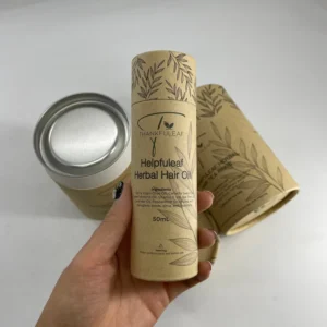 Biodegradable Food Grade Tea Paper Tube Canister for Tea Bags and Coffee Powder