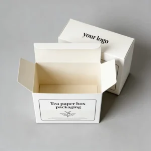 Biodegradable Ivory Board Tea Bag Paper Box for Instant Coffee and Flower Tea Packaging