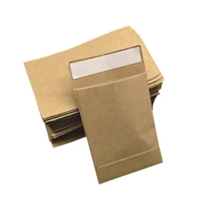 Biodegradable Kraft Paper Express Envelope, Double-Sided Adhesive Sealing
