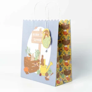 Biodegradable Kraft Paper Takeaway Bags with Logo