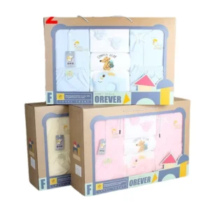 Biodegradable Kraft Shipping Box with Window, Paper Packaging Box for Baby Items
