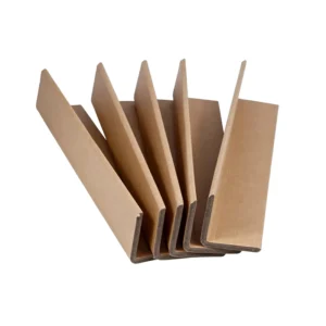 Biodegradable L-Shape Paper Corner Protector, Moisture-Proof Solid-Core Edge Guard for Pallet Cargo, Factory Direct