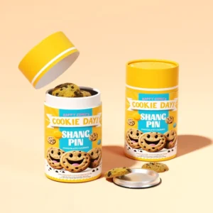 Biodegradable Logo Printing Cardboard Cookie Candy Snack Box Kraft Paper Food Grade Tube Packaging