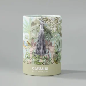 Biodegradable Luxury Food Grade Round Cylinder Canister Custom Logo Cardboard Gift Kraft Craft Paper Tube Packaging for Candles