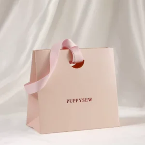 Biodegradable Paper Carrier Bags with Twisted Handles for Cosmetics, Jewelry and Accessories