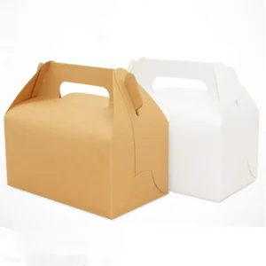 Biodegradable Recyclable Disposable Food Grade Kraft Rigid Lunch Paper Box with Matte Lamination, Embossing, UV Coating, Magnetic Closure
