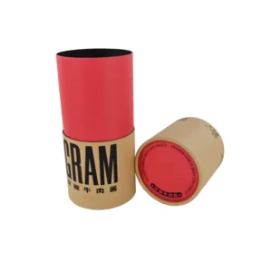 Biodegradable Recyclable Food Grade Airtight Paper Tube Canister for Nuts and Snacks