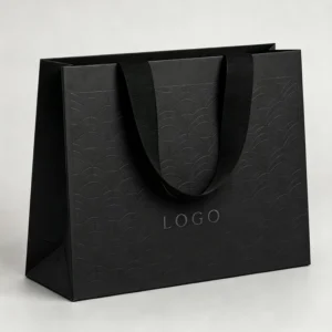 Biodegradable Recycled Kraft Gift Paper Bags With Handles, Custom Printed Logo