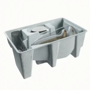 Biodegradable Recycled Paper Fiber Molded Pulp Tray for E-Commerce Packaging